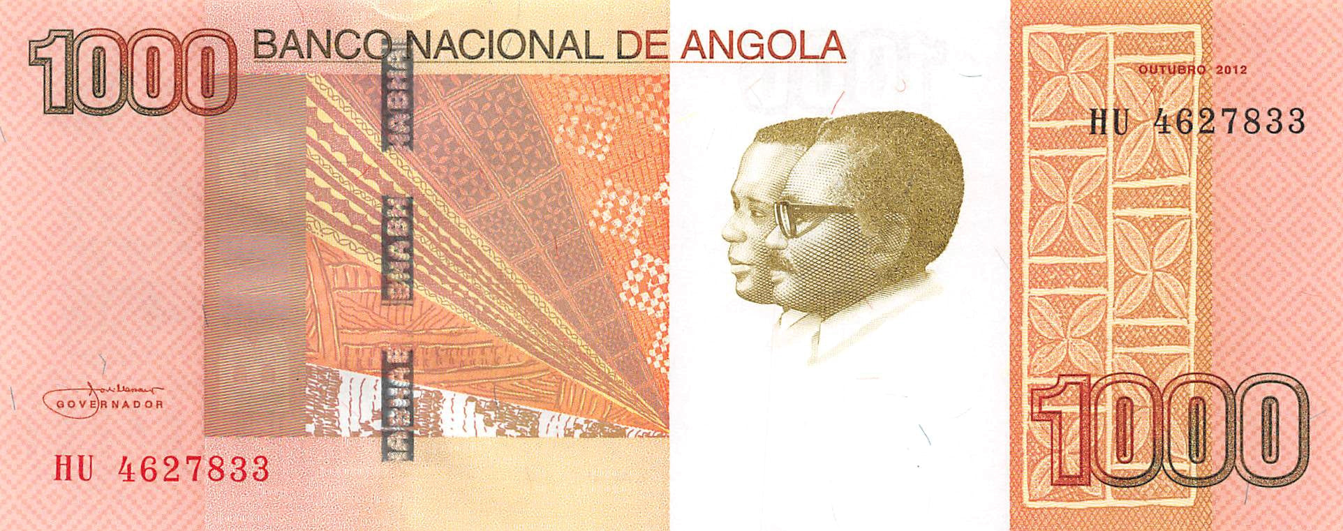P-156a Angola 1000 Kwansas 2012 Unc