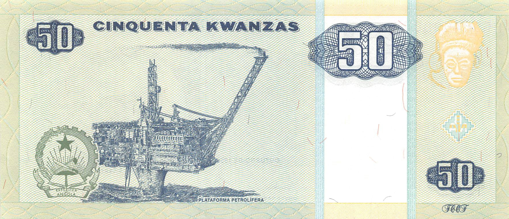 P-146a Angola 50 Kwansas 1999 Unc