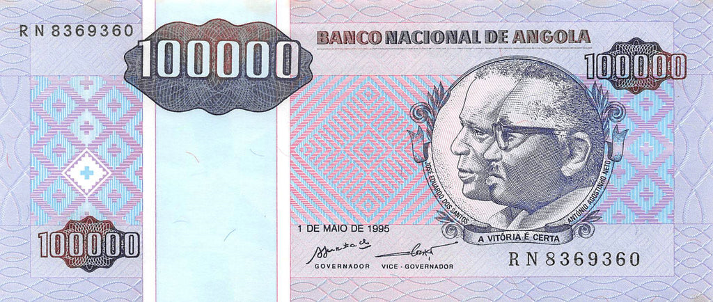 P-139 Angola 100.000 Kwansas 1995 Unc