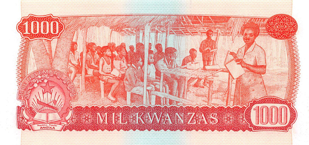 P-117s Angola 1000 Kwanzas 1979 Unc Specimen