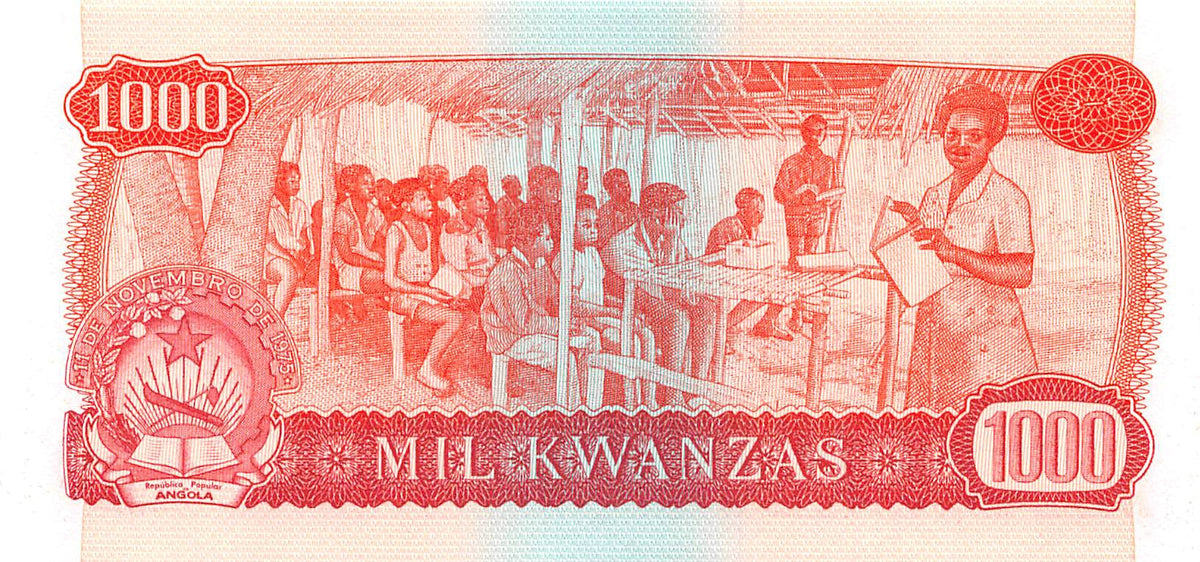 P-117s Angola 1000 Kwanzas 1979 Unc Specimen