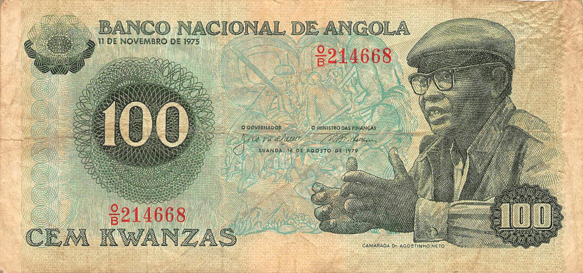 P-115a Angola 100 Kwanzas 1979 Good