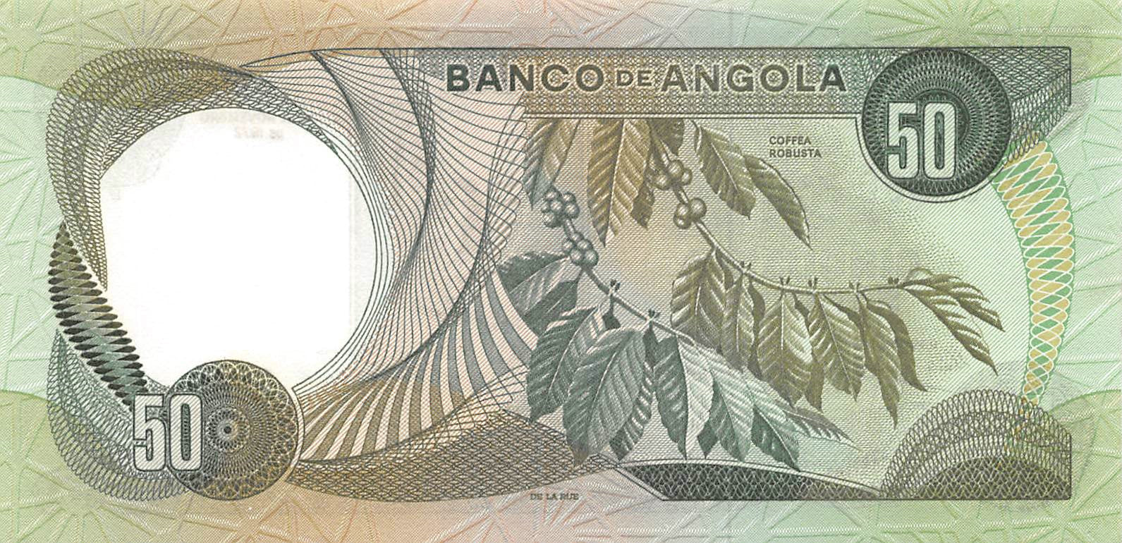 P-100a Angola 50 Escudos 1972 Unc
