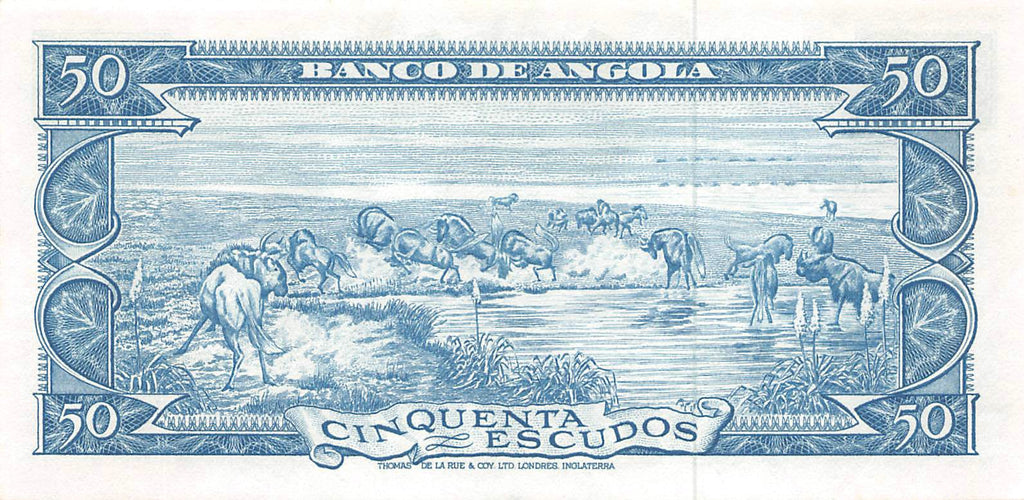 P-93a Angola 50 Escudos 1962 Unc