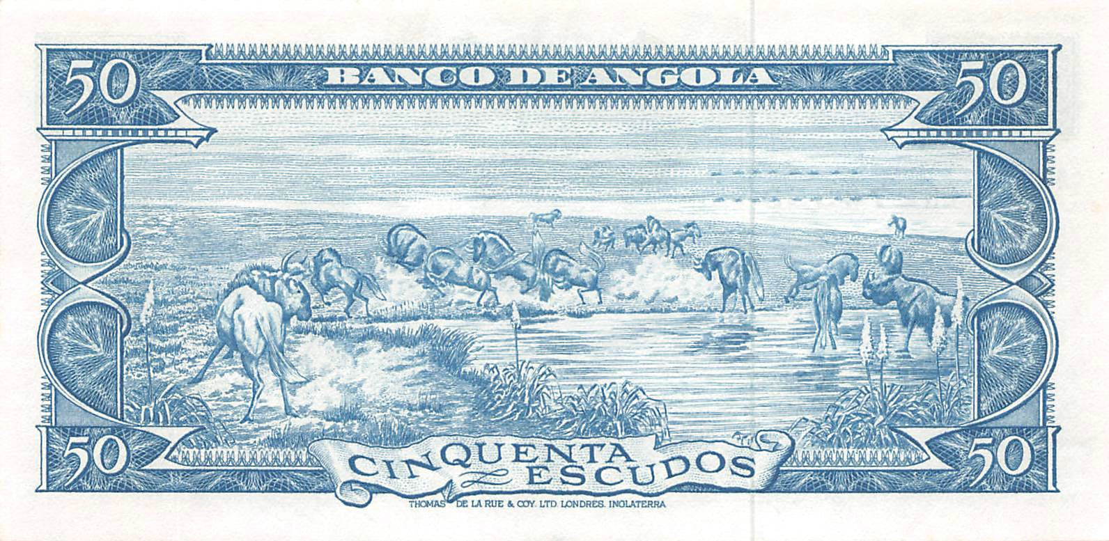 P-93a Angola 50 Escudos 1962 Unc