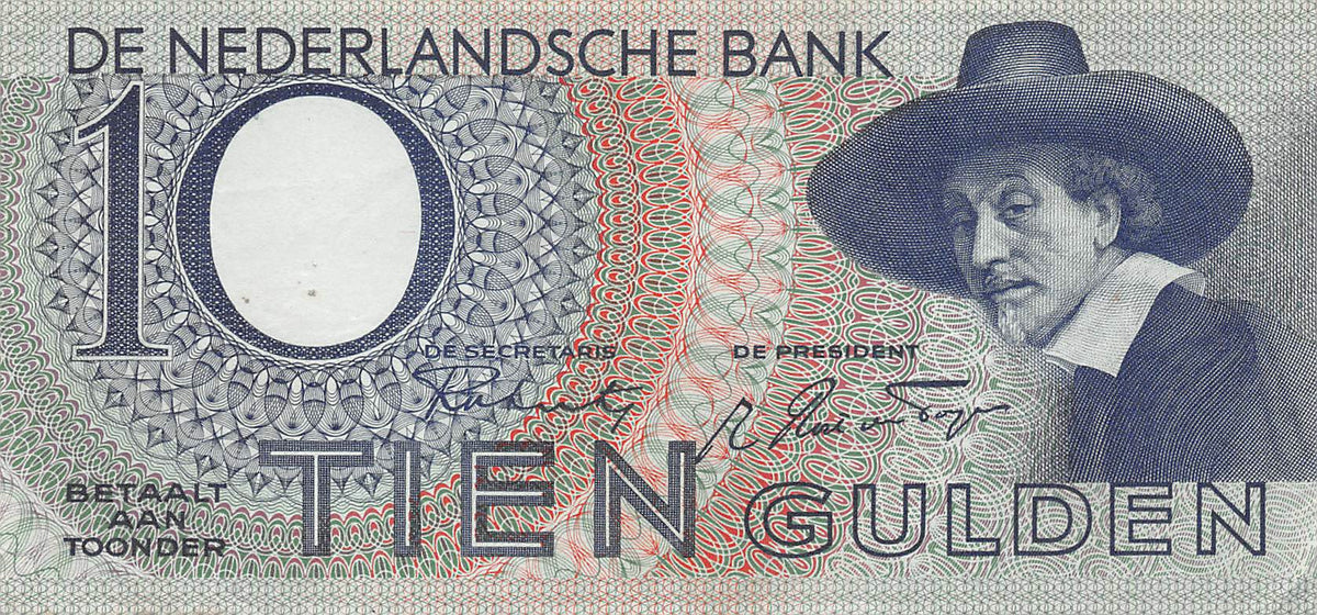 P-059a Nederland 10 Gulden 1943-1944 Staalmeester