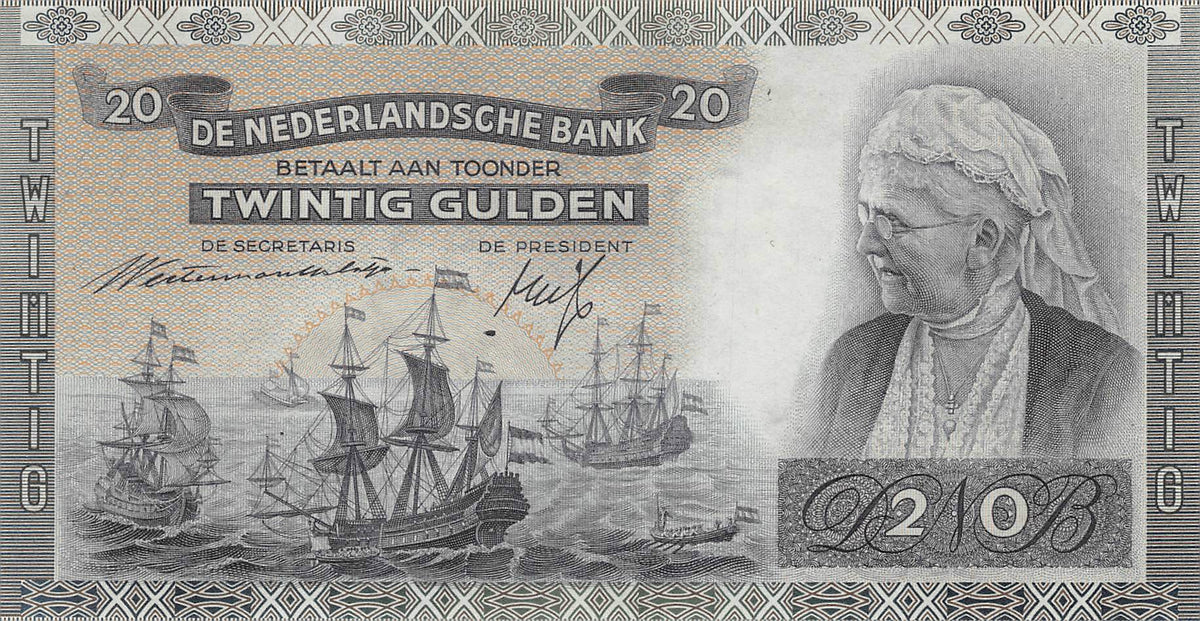 P-054a Nederland 20 Gulden 1940