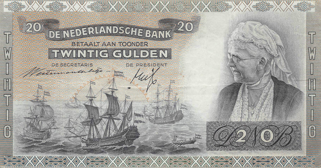 P-054a Nederland 20 Gulden 1940