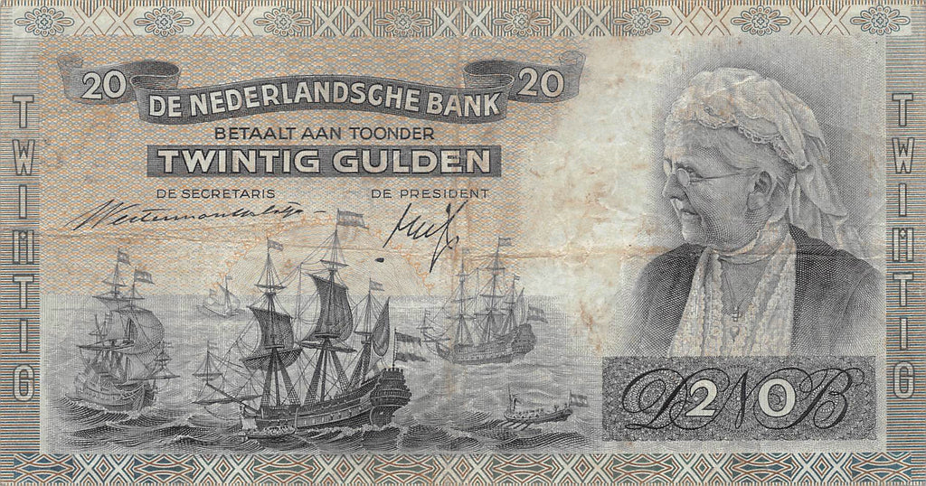 P-054a Nederland 20 Gulden 1940