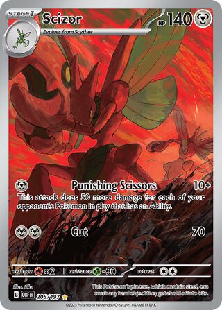 205/197 Scizor - Obsidian Flames (OBF - ENG)