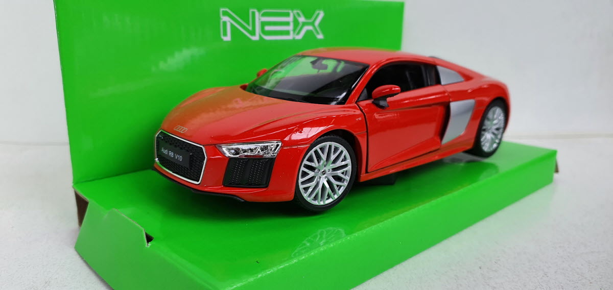Audi R8 V10 Rood 2016 Welly NEX 1:24