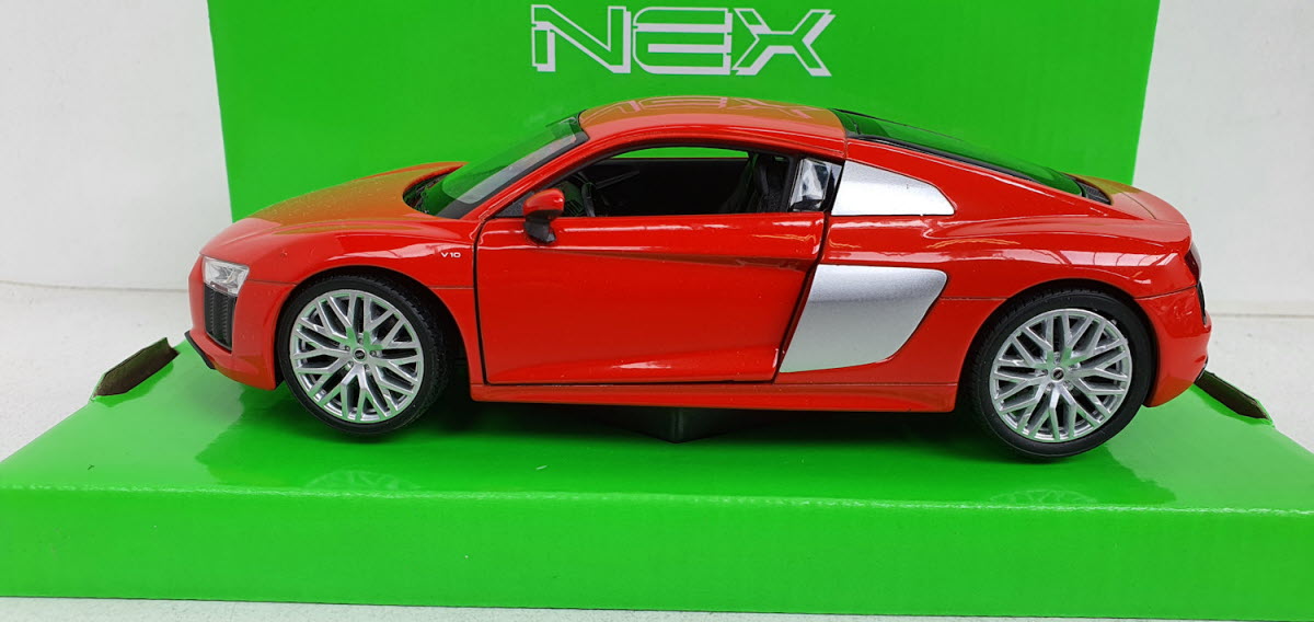 Audi R8 V10 Rood 2016 Welly NEX 1:24