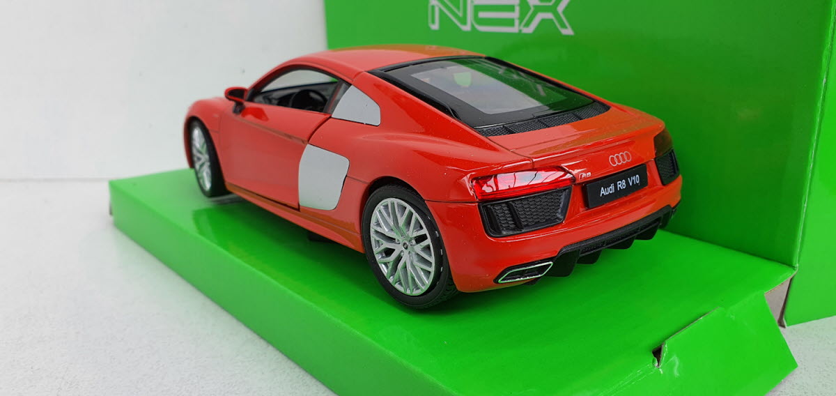 Audi R8 V10 Rood 2016 Welly NEX 1:24