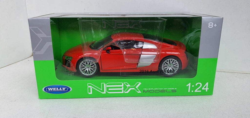 Audi R8 V10 Rood 2016 Welly NEX 1:24