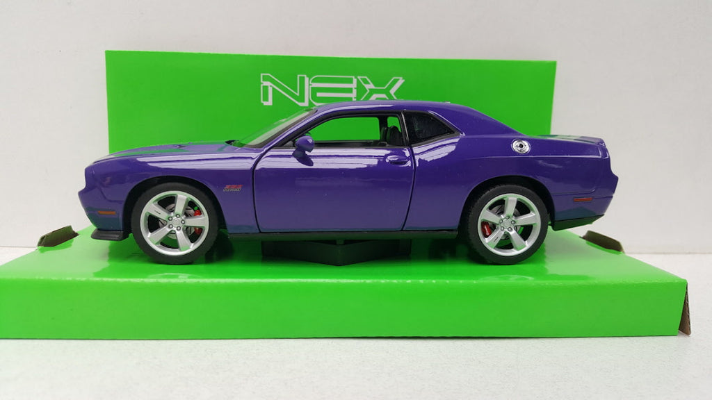 Dodge Challenger SRT Paars/Zilver 2012 Welly 1:24