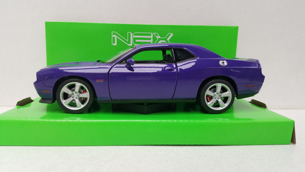 Dodge Challenger SRT Paars/Zilver 2012 Welly 1:24