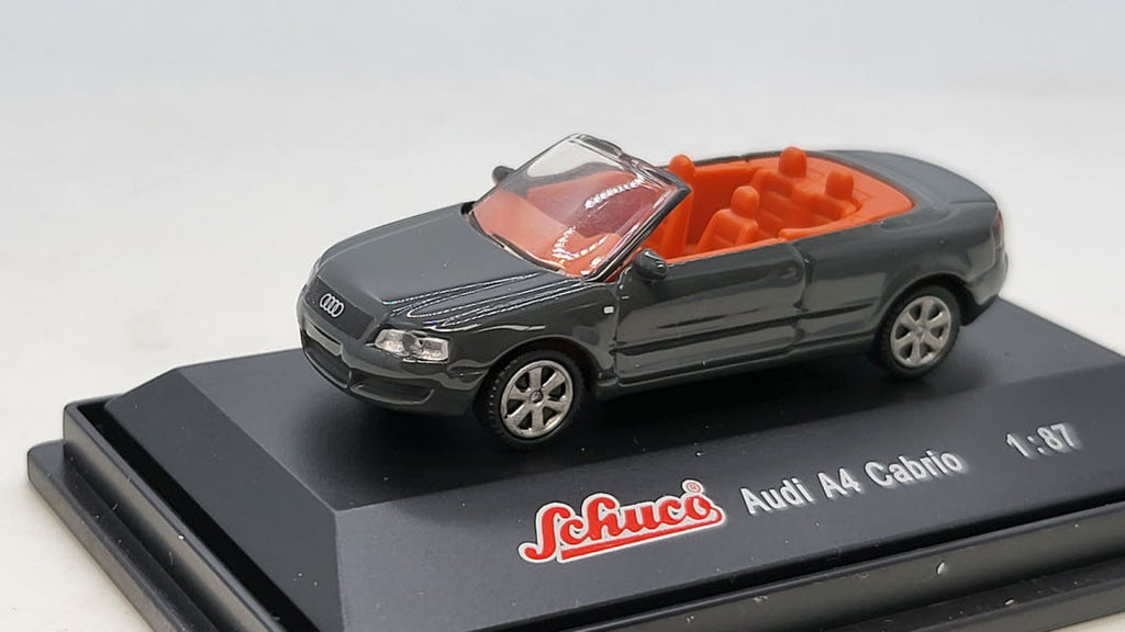 Audi A4 Cabriolet Donkergrijs - Schuco 1:87