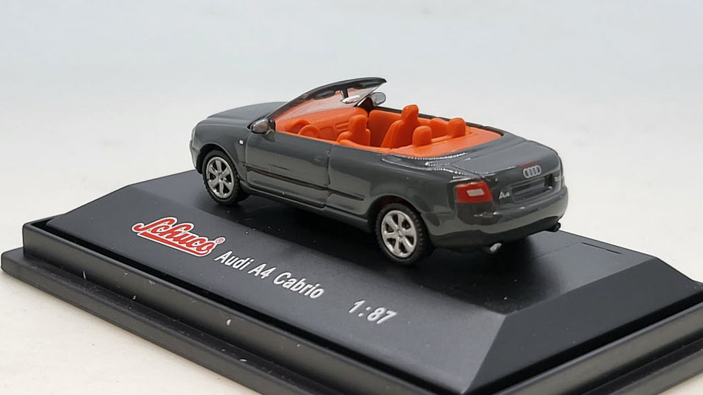 Audi A4 Cabriolet Donkergrijs - Schuco 1:87