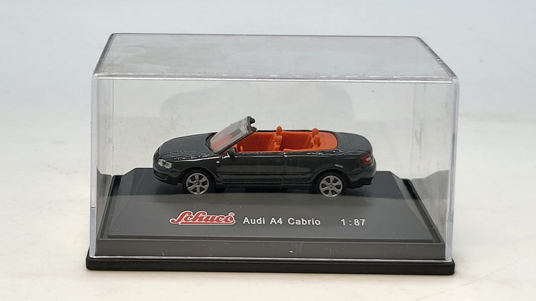 Audi A4 Cabriolet Donkergrijs - Schuco 1:87