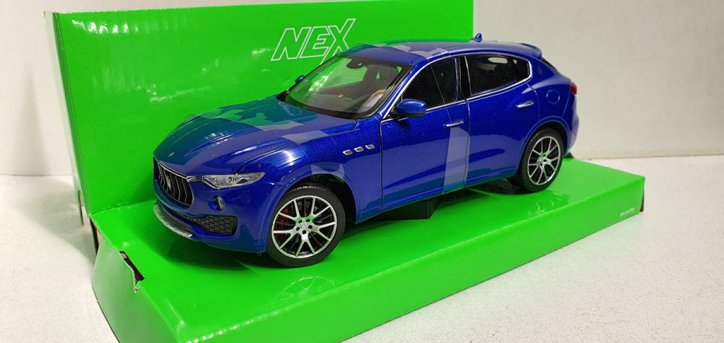 Maserati Levante Blauw - Welly 1:24
