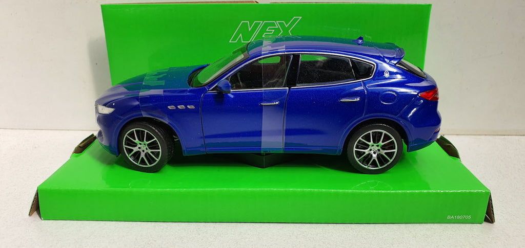 Maserati Levante Blauw - Welly 1:24