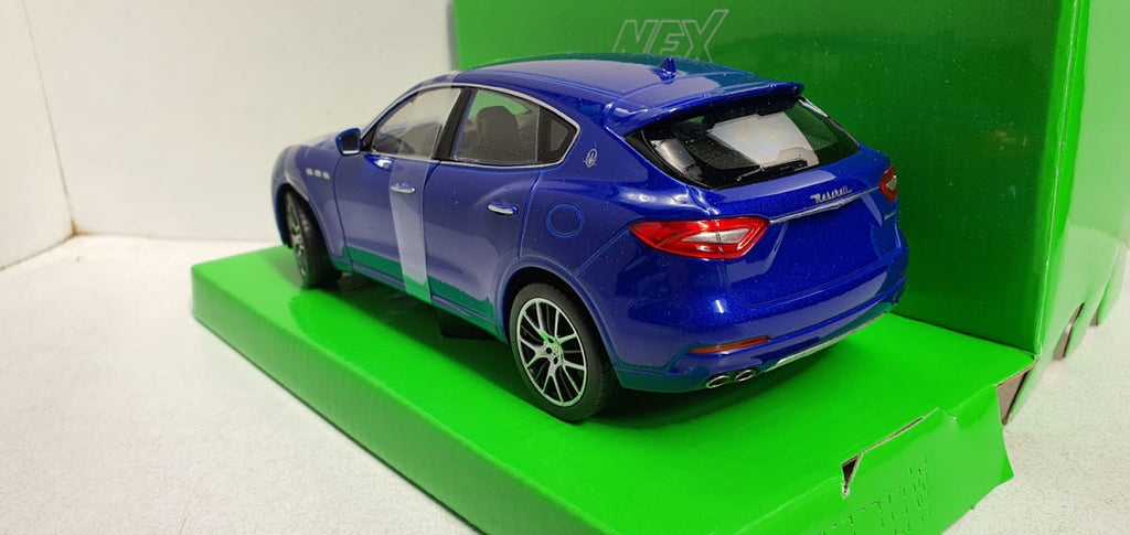 Maserati Levante Blauw - Welly 1:24