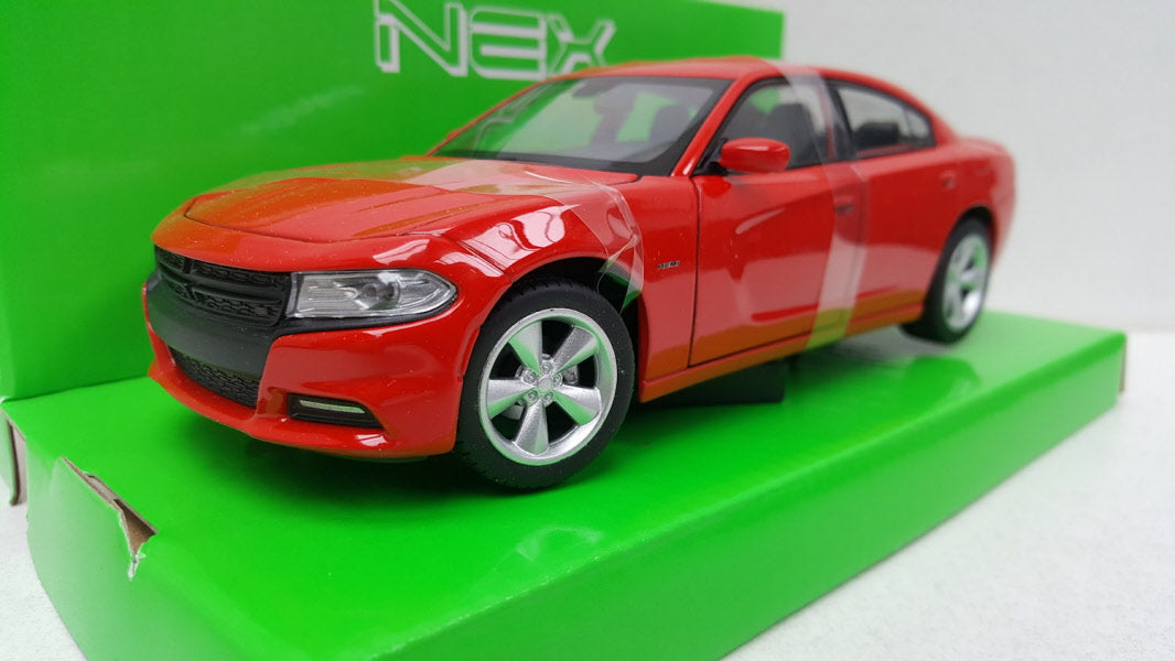 Dodge Charger R/T Rood 2016 Welly NEX 1:24
