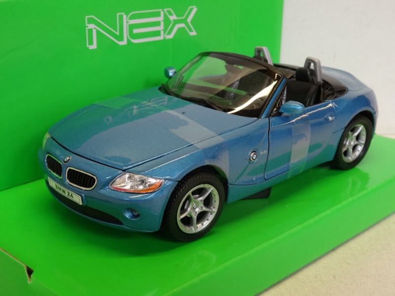 Welly: BMW Z4 Blauw 2003 - Schaal 1:24
