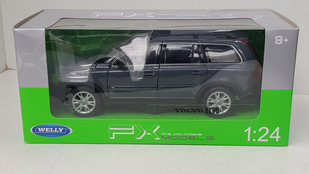 Welly: Volvo XC90 Grijs 2002 - Schaal 1:24