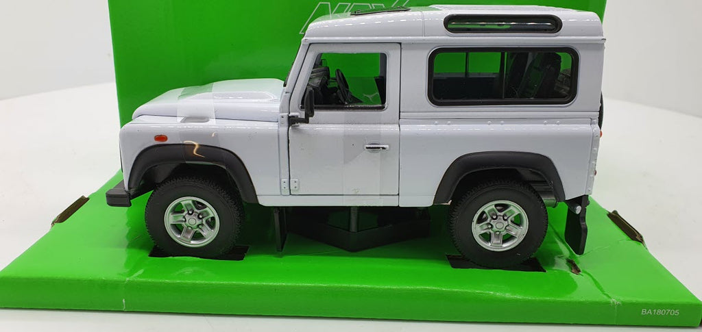 Land Rover Defender Wit 1990 Welly 1:24
