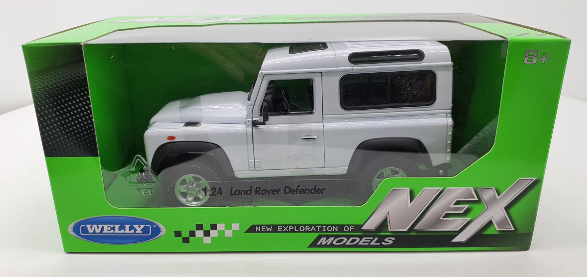 Land Rover Defender Wit 1990 Welly 1:24