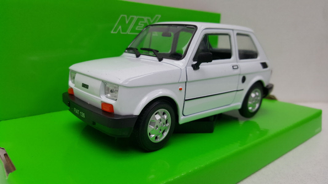Fiat 126 Bambino Wit 1970 Welly 1:24