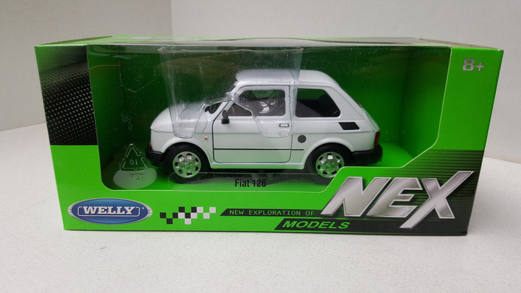 Fiat 126 Bambino Wit 1970 Welly 1:24