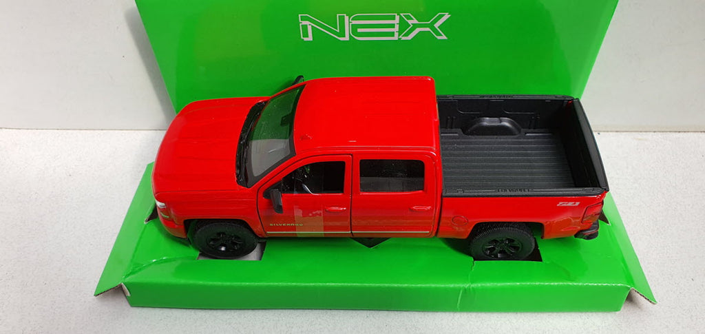 Chevrolet Silverado Rood 2017 Welly 1:24