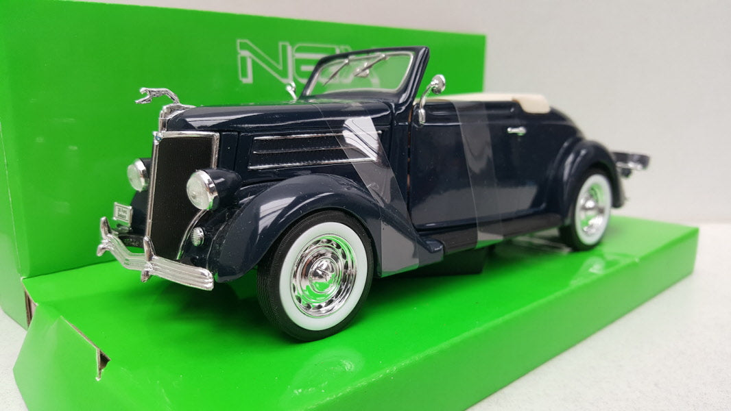 Welly Ford Deluxe Cabriolet 1936 Donker Blauw