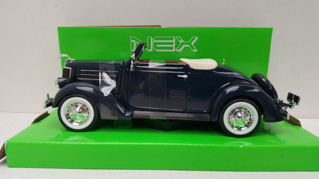 Welly Ford Deluxe Cabriolet 1936 Donker Blauw