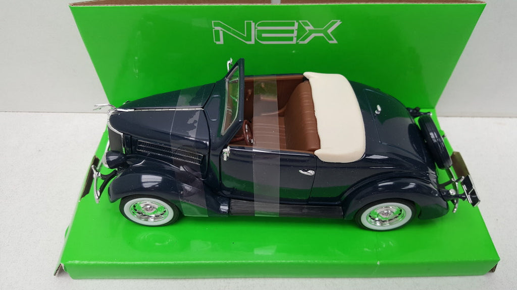 Welly Ford Deluxe Cabriolet 1936 Donker Blauw