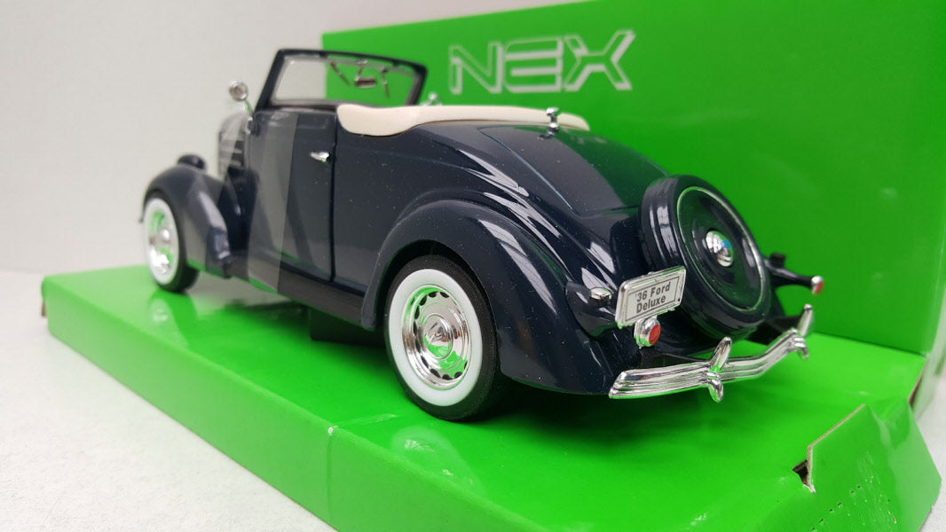 Welly Ford Deluxe Cabriolet 1936 Donker Blauw