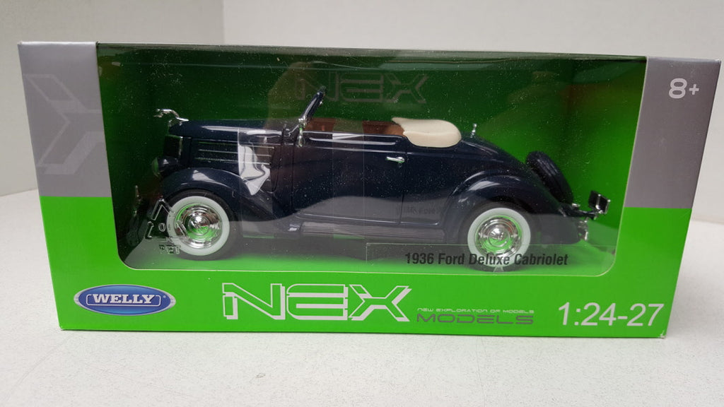 Welly Ford Deluxe Cabriolet 1936 Donker Blauw