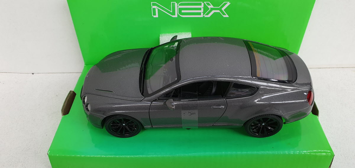 Welly: Bentley Continental Supersports Donker Grijs - Schaal 1:24
