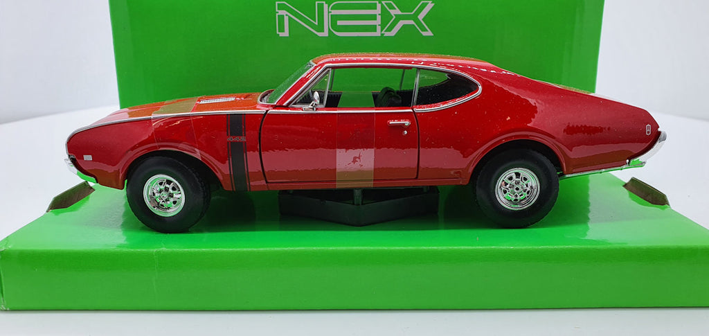 Welly: Oldsmobile 442 Rood 1968 - Schaal 1:24