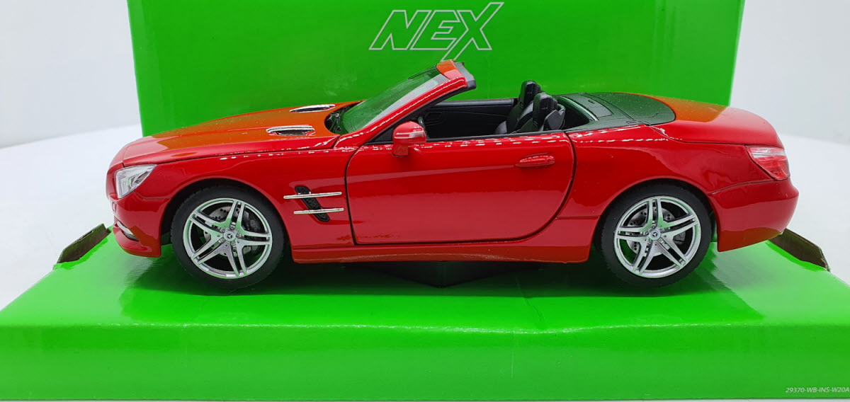 Welly: Mercedes-Benz SL 500 (R231) Rood 2012 - Schaal 1:24