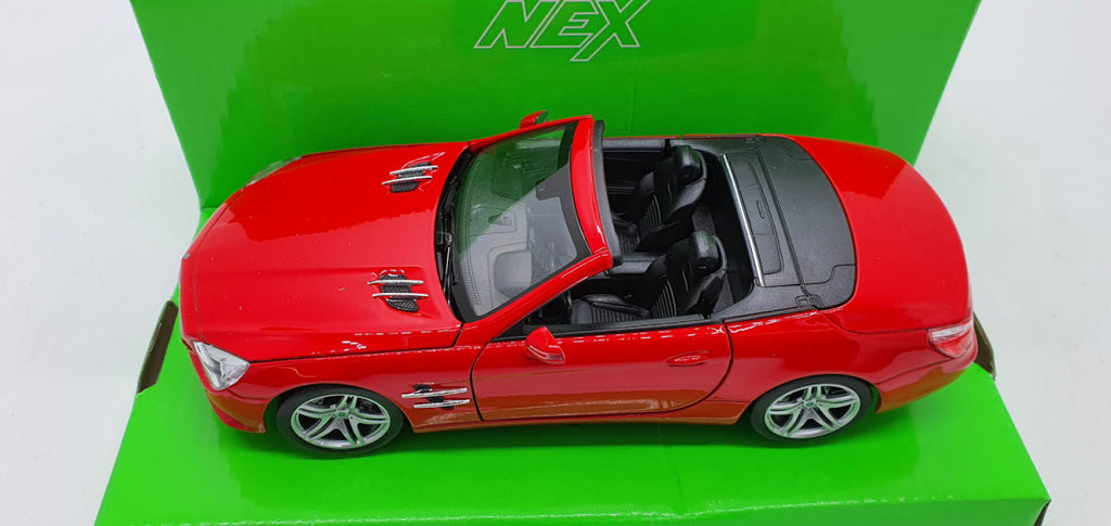 Welly: Mercedes-Benz SL 500 (R231) Rood 2012 - Schaal 1:24