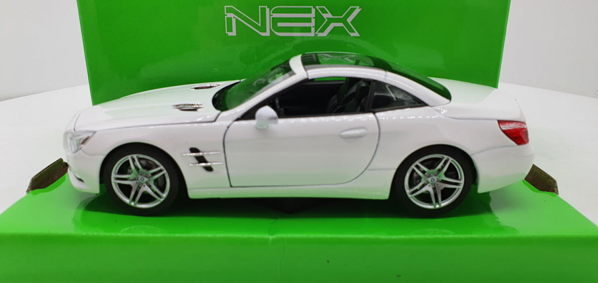 Welly: Mercedes-Benz SL 500 (R231) Wit 2012 - Schaal 1:24