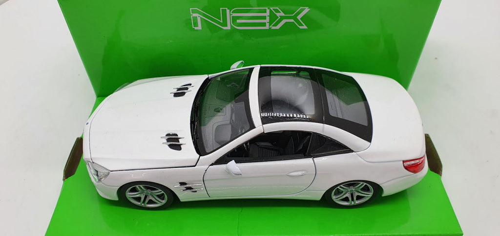 Welly: Mercedes-Benz SL 500 (R231) Wit 2012 - Schaal 1:24