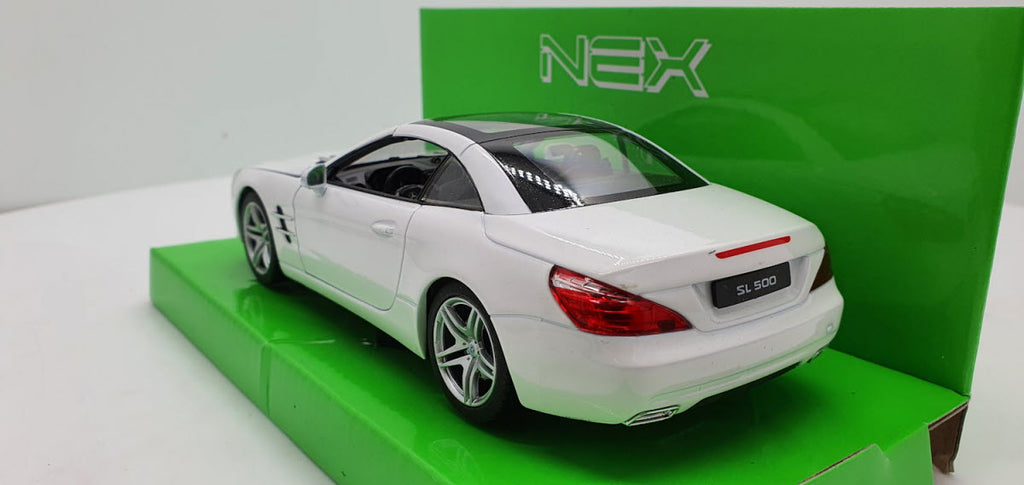 Welly: Mercedes-Benz SL 500 (R231) Wit 2012 - Schaal 1:24