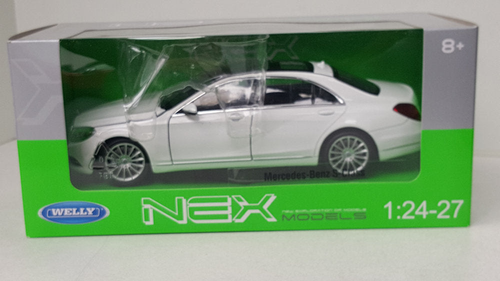 Welly: Mercedes-Benz S-Class 500 Wit 2016 - Schaal 1:24