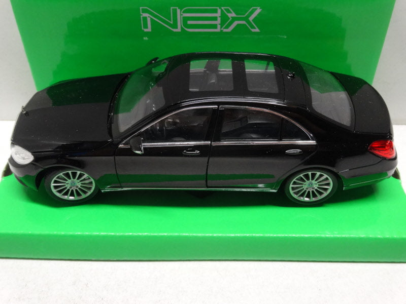 Welly: Mercedes-Benz S-Class 500 Zwart 2016 - Schaal 1:24