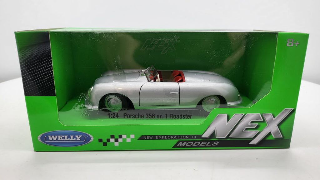 Porsche 356 Nr.1 Roadster Grijs Metallic 1948 Welly 1:24