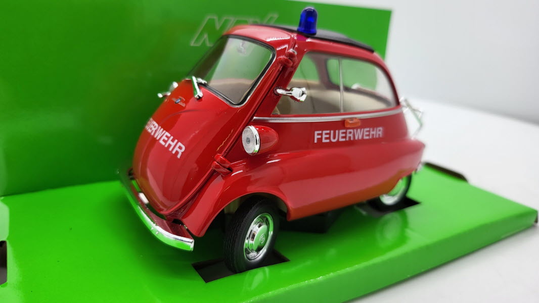Welly BMW Isetta 250 Brandweer Duitsland 1:18